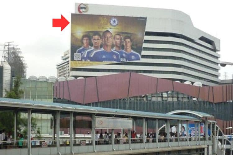 1 Panel Horizontal Building Wrap Billboard at Cental Ladprao, Bangkok, Chatuchak, Bangkok