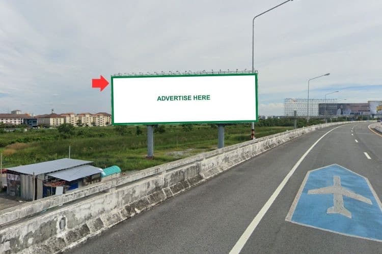 1 Panel Horizontal Classic Billboard Billboard at Motorway,Suvarnabhumi Airport (Entrance), Lat Krabang, Bangkok