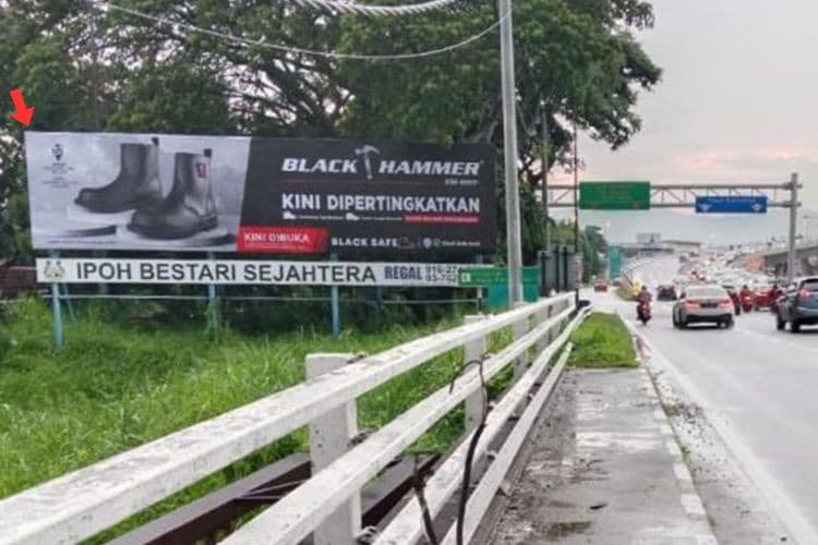 1 Panel Free Standing Billboard at Jalan Sultan Nazrin Shah, Ipoh, Perak