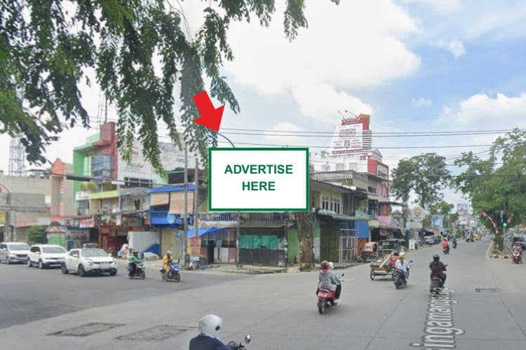 1 Panel Horizontal Static Billboard at Jl. Sisingamangaraja, Medan, Sumatera Utara  (T-Junction Jl. HM Joni)