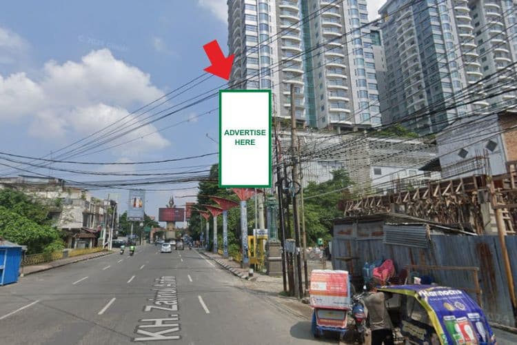 1 Panel Vertical Static Billboard at Jl. Zainul Arifin, Medan, Sumatera Utara  (Karaoke NAV)