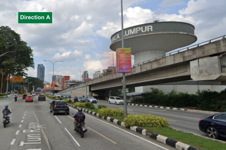 10 Panel Digital Street Bunting Billboard at Jalan Tun Razak - Jalan Pahang, Kuala Lumpur (infront Hospital Kuala Lumpur / Istana Budaya)