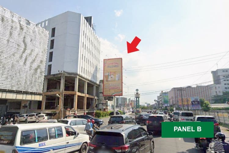 1 Panel Horizontal Static Billboard at Jl. Guru Patimpus, Medan, Sumatera Utara  (Nearby Milo Karaoke B)