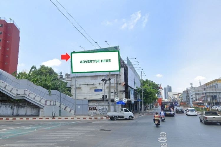 1 Panel Horizontal Classic Billboard Billboard at Somdej Phra Chao Taksin Rd., Taksin Intersection, Thon Buri, Bangkok