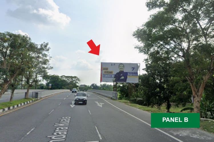 Horizontal Static Billboard at Jl. Arteri KNIA, Medan, Sumatera Utara  (Btg. Kuis - Deli Serdang) (Day View)