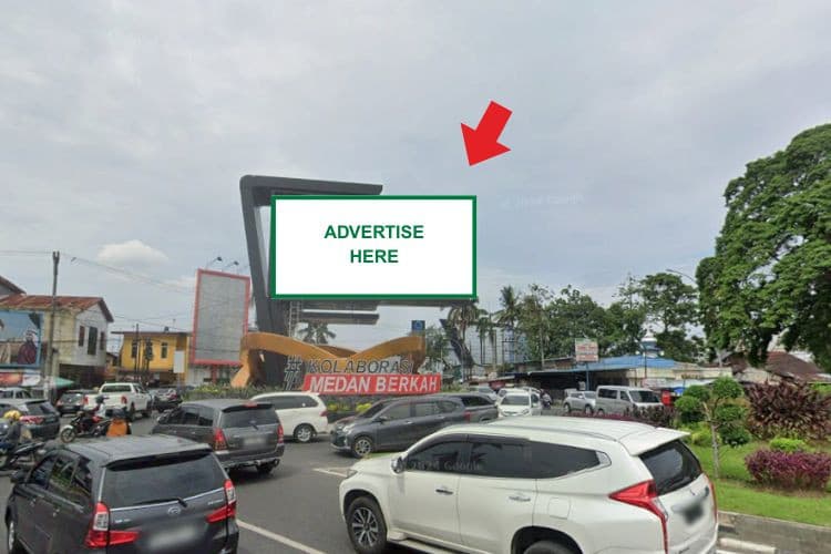 1 Panel Horizontal Static Billboard at Jl. Juanda, Medan, Sumatera Utara  (Tugu Juanda)