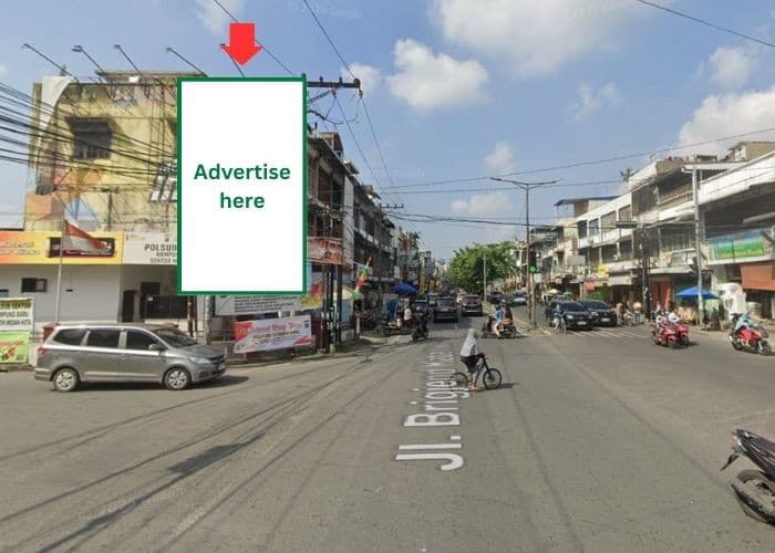 1 Panel Vertical Static Billboard at Jl. B. Katamso, Medan, Sumatera Utara  (Intersection Sakti Lubis)