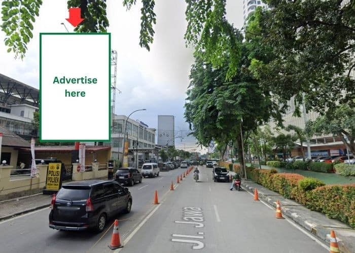 1 Panel Vertical Static Billboard at Jl Jawa, Medan, Sumatera Utara  (Across Centre Point Mall)