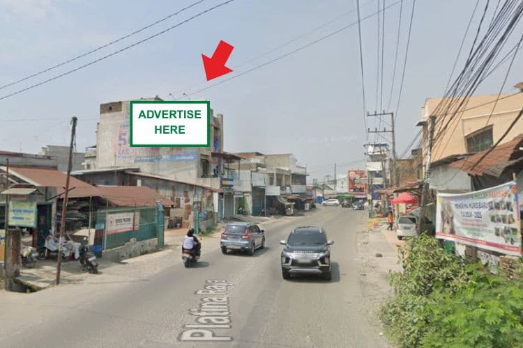 1 Panel Horizontal Static Billboard at Jl. Platina Raya, Medan Deli, Medan, Sumatera Utara 