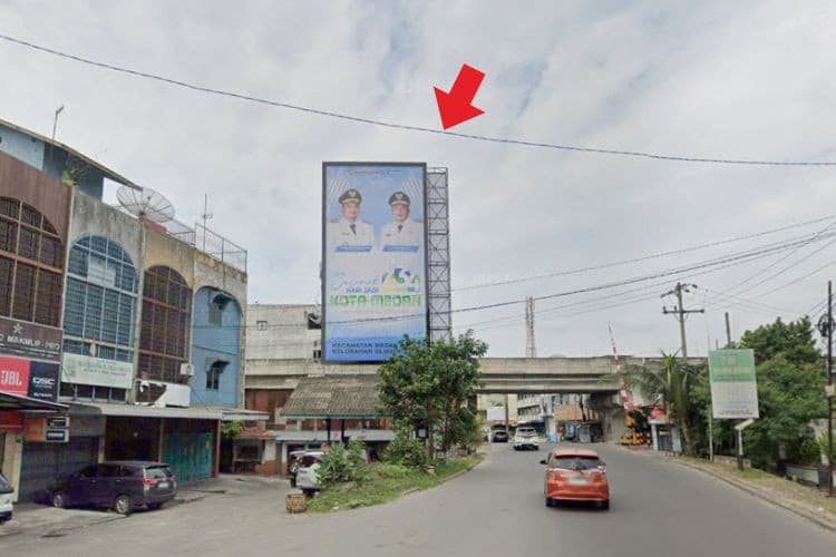 1 Panel Vertical Static Billboard at Jl. Bambu II Dalam, Glugur Kota, Medan Bar, Medan, Sumatera Utara 
