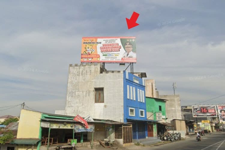 1 Panel Horizontal Static Billboard at Jl. AH. Nasution, Medan, Sumatera Utara  (Toko OBOR Sport)