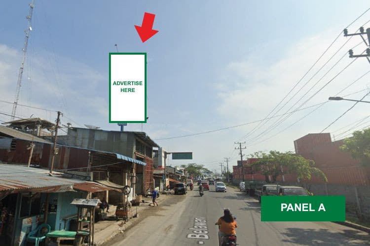 1 Sided Vertical Static Billboard at Jl. Stasiun - Belawan, Medan, Sumatera Utara 