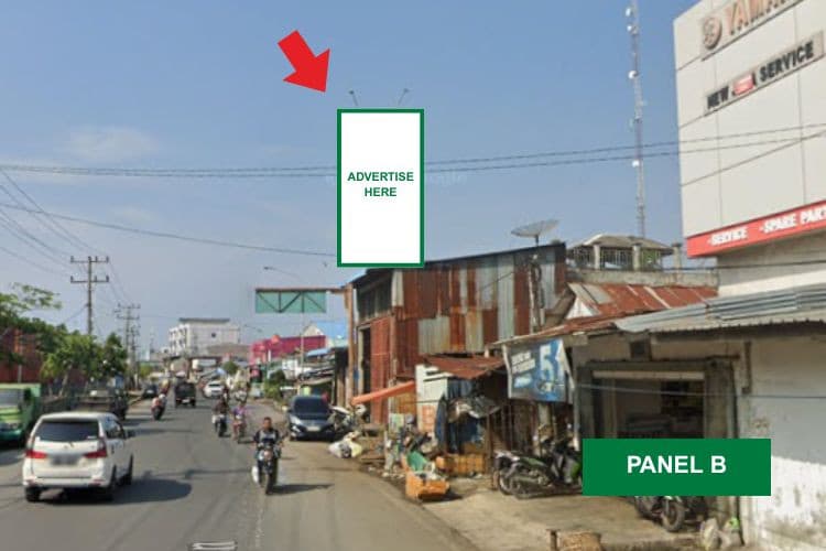 1 Sided Vertical Static Billboard at Jl. Stasiun - Belawan, Medan, Sumatera Utara 