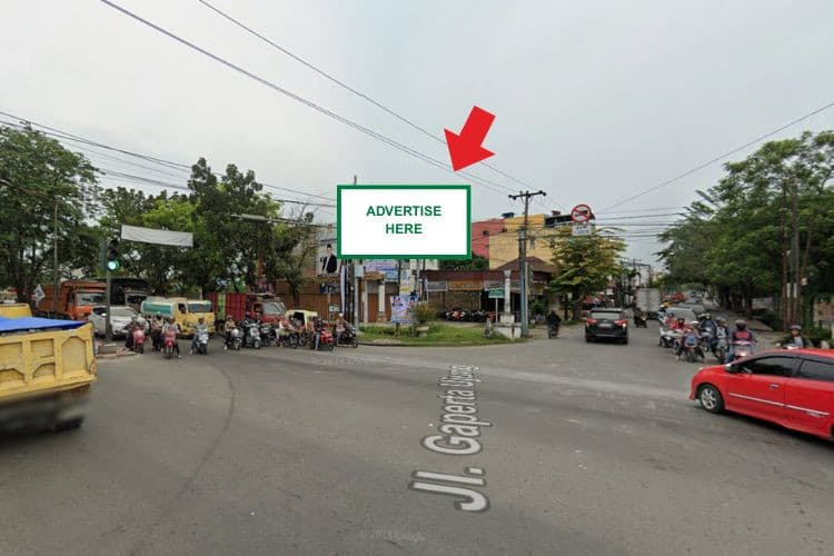 1 Panel Horizontal Static Billboard at Jl. Kapten Sumarsono, Medan, Sumatera Utara  (Intersection Jl. Gaperta Ujung)