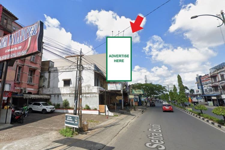 1 Panel Vertical Static Billboard at Jl. Setia Budi, Medan Sunggal, Medan, Sumatera Utara 