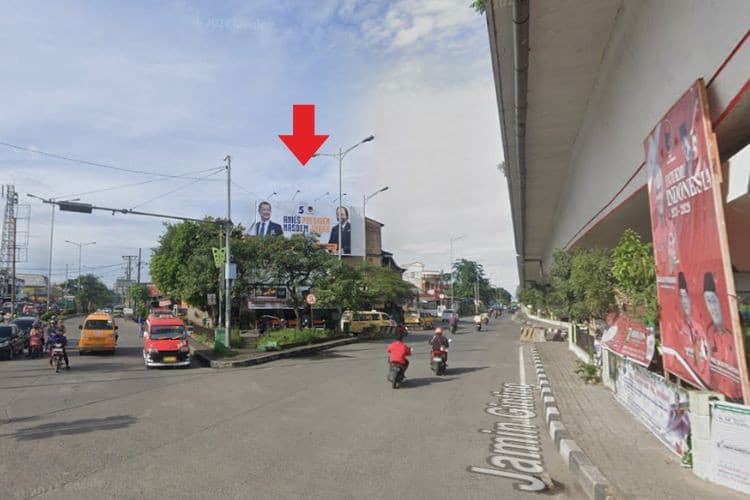 1 Panel Horizontal FO (Flyover) Billboard at Jl. Jamin Ginting, Medan Johor, Medan, Sumatera Utara  (Intersection Jl. Ngumban Surbakti)