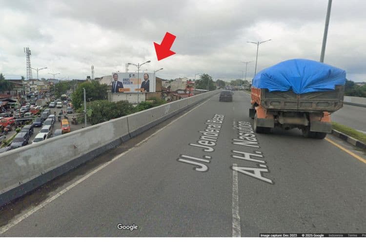 1 Panel Horizontal FO (Flyover) Billboard at Jl. Jamin Ginting, Medan Johor, Medan, Sumatera Utara  (Intersection Jl. Ngumban Surbakti)
