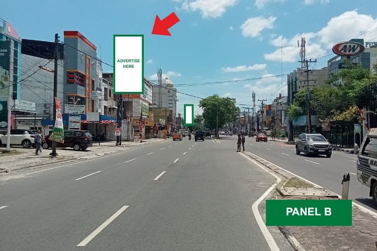 1 Sided Vertical Static Billboard at Jl. Gatot Subroto, Medan, Sumatera Utara  (Intersection Darussalam)