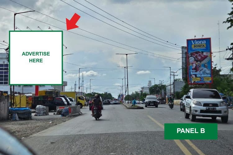 1 Sided Horizontal Static Billboard at Jl. Cemara, Medan, Sumatera Utara  (Side B)