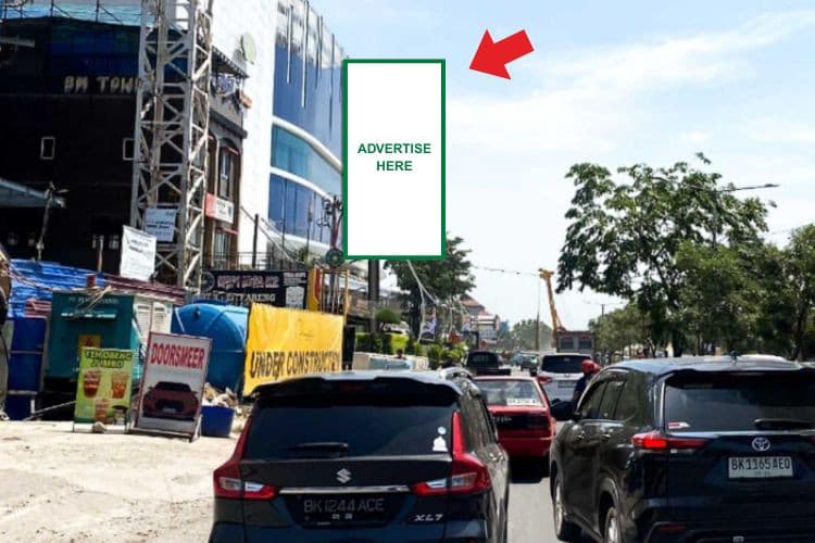 1 Panel Vertical Static Billboard at Jl Ringroad, Medan, Sumatera Utara  (to Manhattan Times Square)