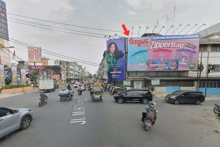 1 Panel Horizontal Static Billboard at Jl. M. H Thamrin, Medan, Sumatera Utara  (across Thamrin Plaza)