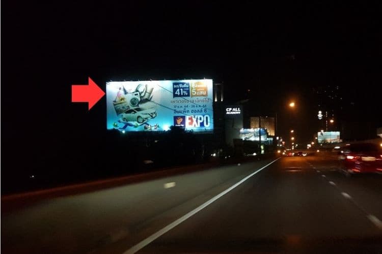 1 Panel Horizontal Classic Billboard Billboard at Chaengwattana Road, Pak Kret, Nonthaburi