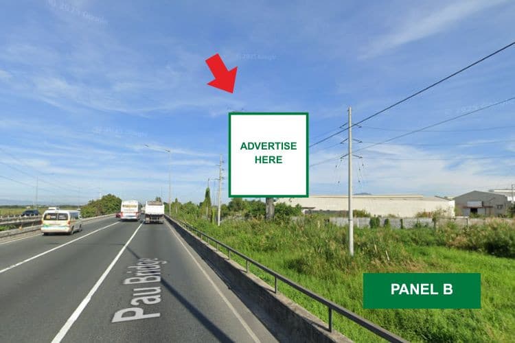 Horizontal Free Standing Billboard at Dela Paz, San Simon, Pampanga (Northbound-facing, Near NLEX Pau Bridge B Side)