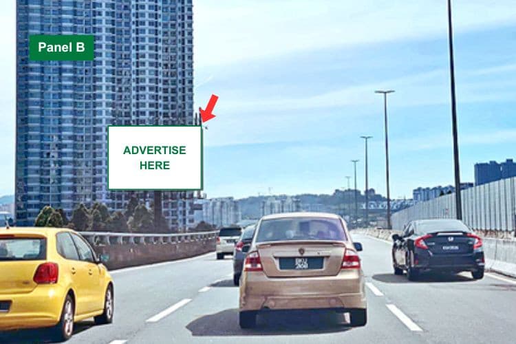 Horizontal Unipole Billboard at Setiawangsa Pantai Expressway (SPE) / East-West Link, Kuala Lumpur