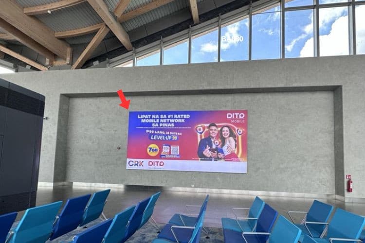 1 Panel Horizontal Lightbox Billboard at Clark Airport, Angeles, Pampanga (Domestic Departure Pre Boarding Gate)