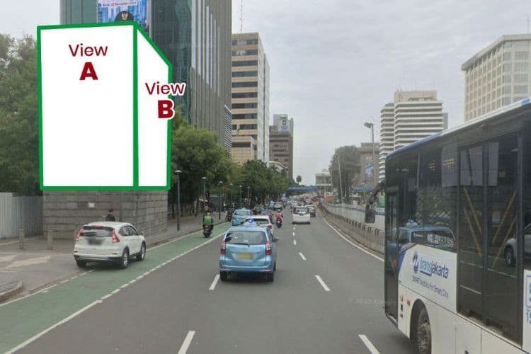 2 Sided Horizontal LED Robotic Billboard at Jl. MH. Thamrin, Jakarta Selatan, DKI Jakarta 