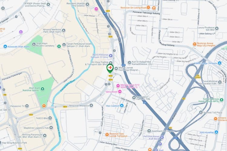 Map - Free Standing Billboard at Persiaran Jubli Perak, Shah Alam, Selangor (near Mapletree Logistic Hub)