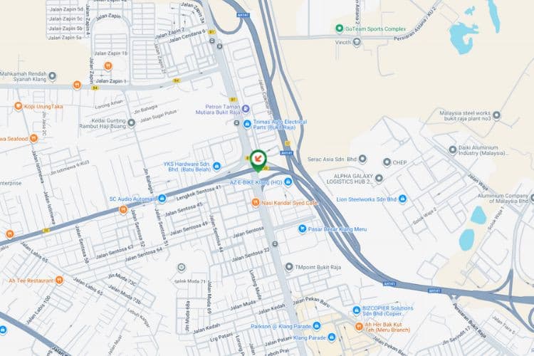 Map - Free Standing Billboard at Jalan Meru, Klang, Selangor (towards Setia Alam)