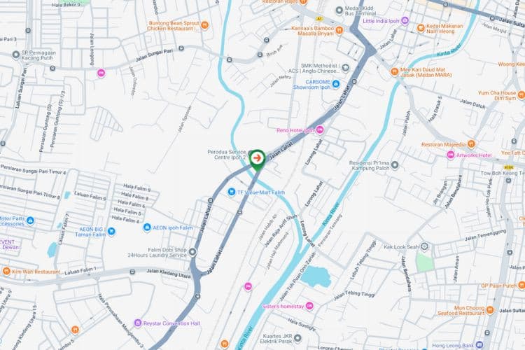 Map - Free Standing Billboard at Jalan Lahat, Ipoh, Perak (near TF Value Mart Falim)
