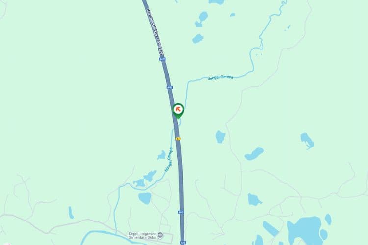 Map - Free Standing Billboard at NSE Highway KM334.70, Bidor, Perak