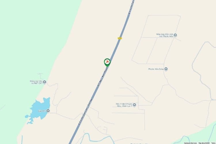Map - Horizontal Iron Frame Panel Billboard at Km108+300, Khanh Hoa (Panel A)