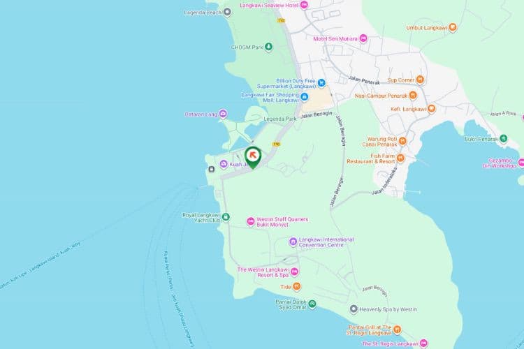 Map - Free Standing Billboard at Persiaran Putra, Langkawi, Kedah (in front of Jetty Point [C])
