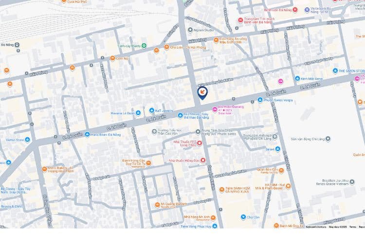 Map - Horizontal Digital Screen Billboard at Le Duan - Ong Ich Khiem Intersection, Da Nang City (Shappire Building)
