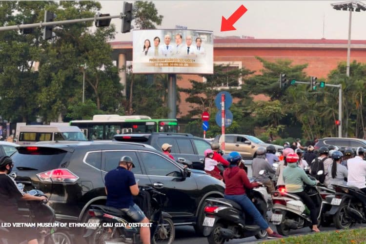 1 Sided LED Unipole Billboard at Vietnam Museum of Ethnology, Cau Giay District, Ha Noi City