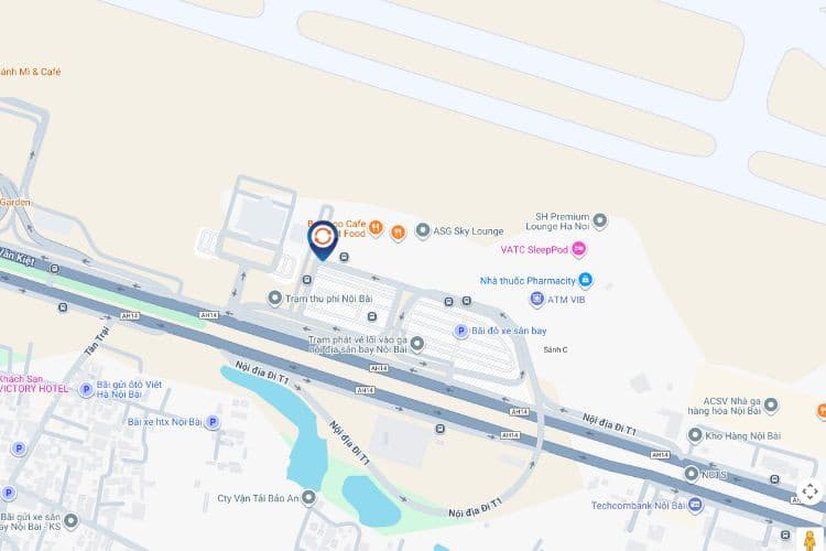 Map - Vertical Airport LED Screen Billboard at Noi Bai International Airport, Ha Noi City (Boarding Gate 1 & 12 )