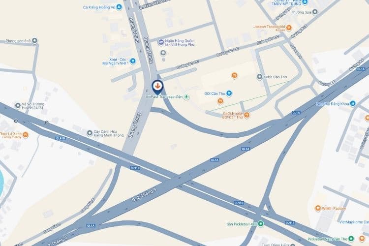 Map -  LED Unipole Billboard at IC3 Quang Trung, Can Tho City (Panel A - Outbound)