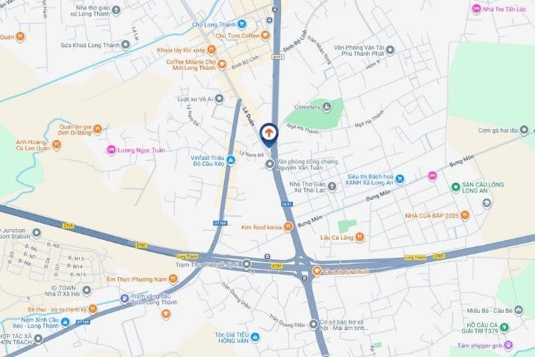 Map - Horizontal LED Unipole Billboard at National Highway 51, Ho Chi Minh City (Panel B)