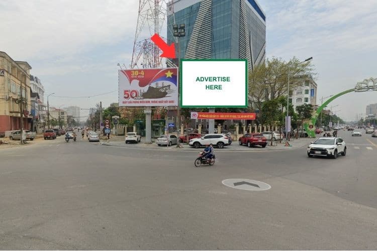 1 Panel Horizontal LED Unipole Billboard at Nghe An Television Station Roundabout, Thanh Vinh Ward, Nghe An