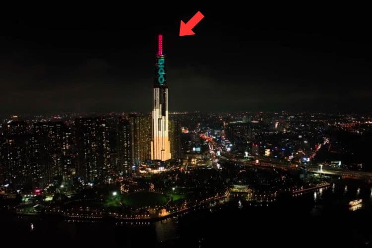 1 LED facade Billboard at Landmark 81, Thanh My Tay Ward, Ho Chi Minh City