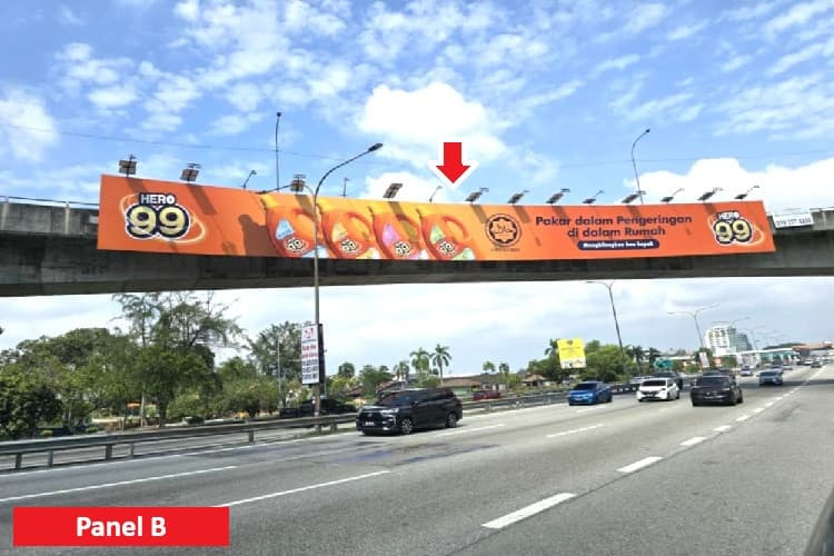 Overhead Bridge Billboard at Federal Highway KM6.5, Klang, Selangor (near Central I-City)