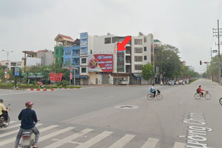 1 Panel Wall-mounted Pano Billboard at 415 Truong Chinh Street, Nam Dinh, Ninh Binh
