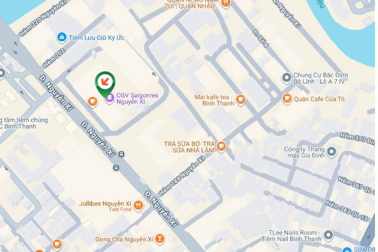 Map - Horizontal Digital Screen Billboard at 188 Nguyen Xi Street, Binh Thanh Ward, Ho Chi Minh City (Vincom Plaza Saigonres)