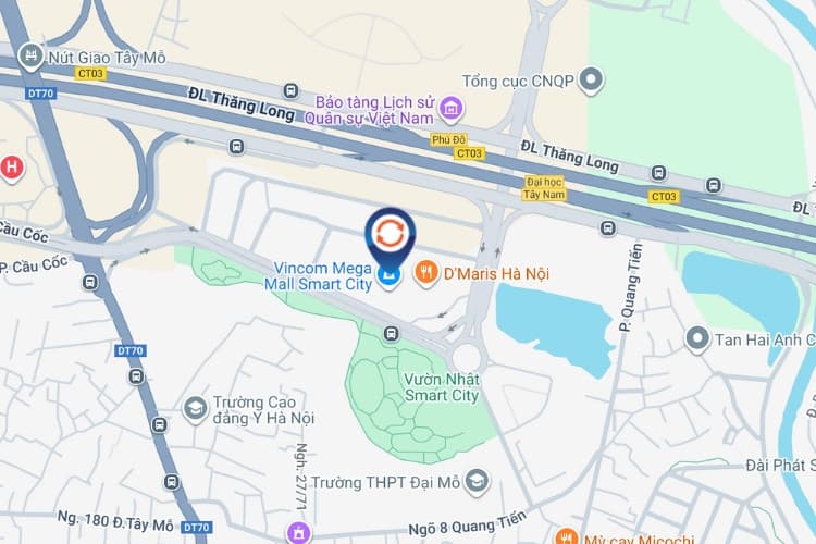 Map - Horizontal LED Wall Cladding Billboard at Vincom Mega Mall Smart City, Xuan Phuong Ward, Ha Noi City