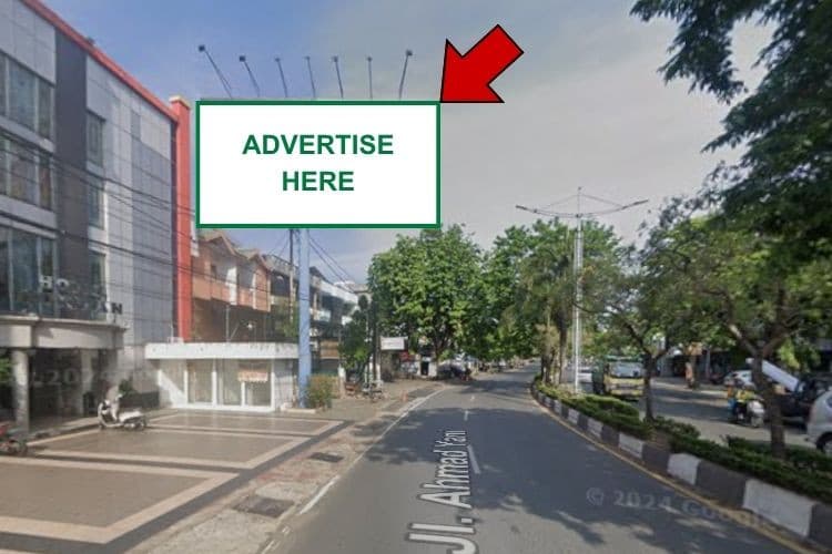1 Panel Horizontal Static Billboard di Jl Ahmad Yani KM 1, Banjarmasin, Kalimantan Selatan  (in front of Kuripan Hotel)