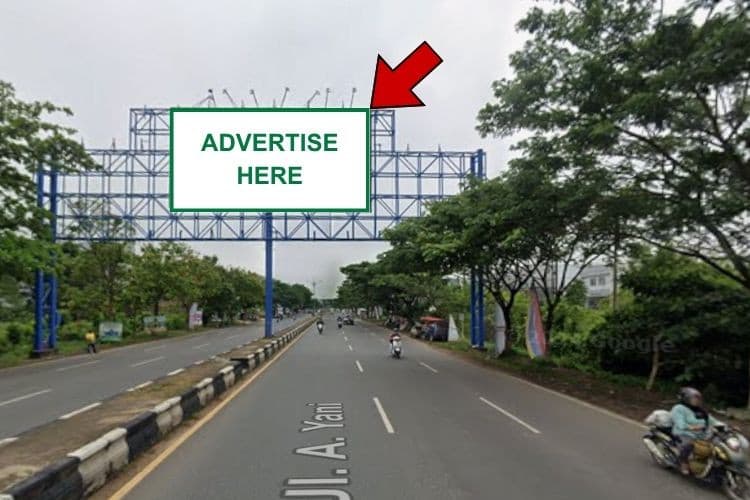 1 Sided Horizontal Bando Billboard at Jl Ahmad Yani KM 11, Banjarmasin, Kalimantan Selatan  (Near Waterboom Pesona Modern)
