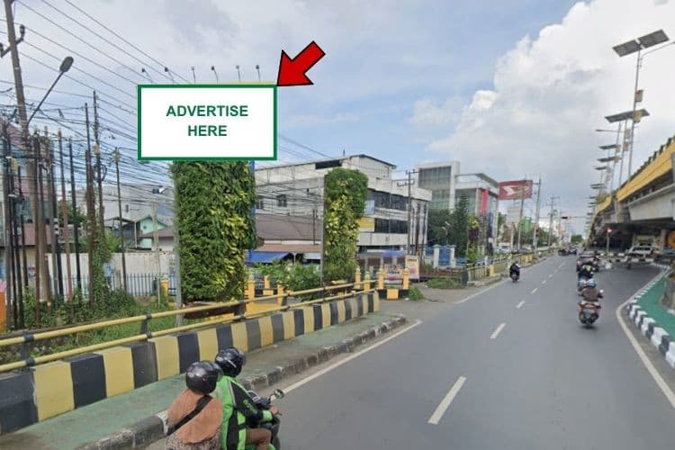 1 Panel Horizontal Static Billboard di Fly Over Ahmad Yani, Banjarmasin, Kalimantan Selatan  (in front of Jl. Komplek Kelapa)